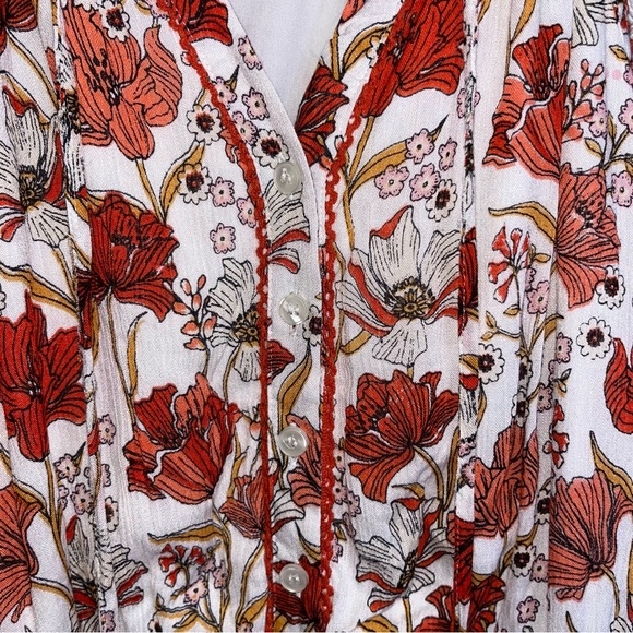 Bailey Blue Boho Floral Romper Large - Picture 4 of 7